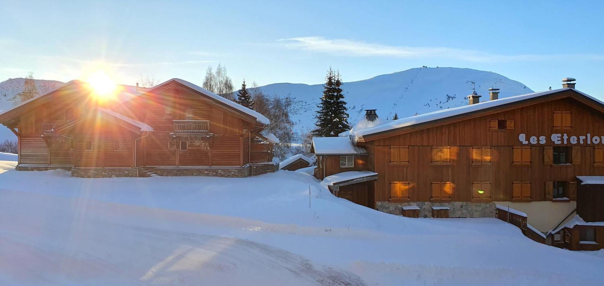 Pieds Des Pistes - Parking Couvert - Plein Sud Alpe d'Huez Exterior photo